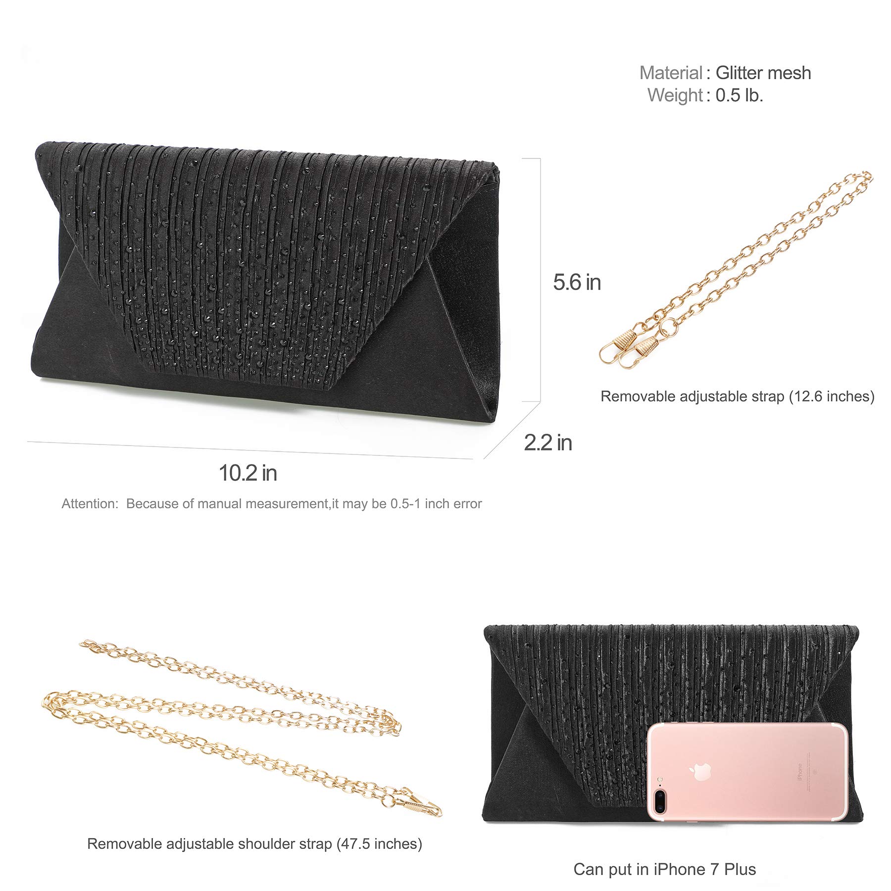 Mihawk Women's Clutch Purses & Evening Bags - Elegant Handbags for Parties, Weddings & Special Occasions | Perfect for Night Out, Formal Events & Gift Giving