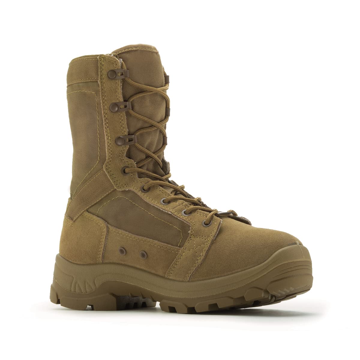 ROCKROOSTER Men's 8 Inch Tactical Military Combat Boots - SWAT Desert Hiking Trekking Boots for Outdoor Work & Backpacking | Durable Footwear for Tactical Missions, Hiking Adventures & Heavy Duty Work