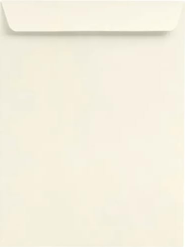 Premium LUXPaper 10 x 13 Open End Envelopes - Natural Linen Texture, 80lb Text Weight, Pack of 500 - Perfect for Business Mailings, Wedding Invitations & Professional Correspondence