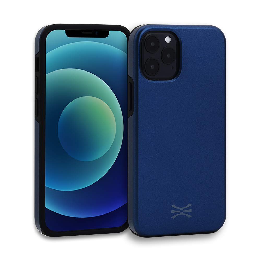 TORU DX Slim Dual Layer Protective Case for iPhone 12 & iPhone 12 Pro - Blue | Shockproof & Scratch Resistant Cover | Perfect for Everyday Use, Travel & Outdoor Activities