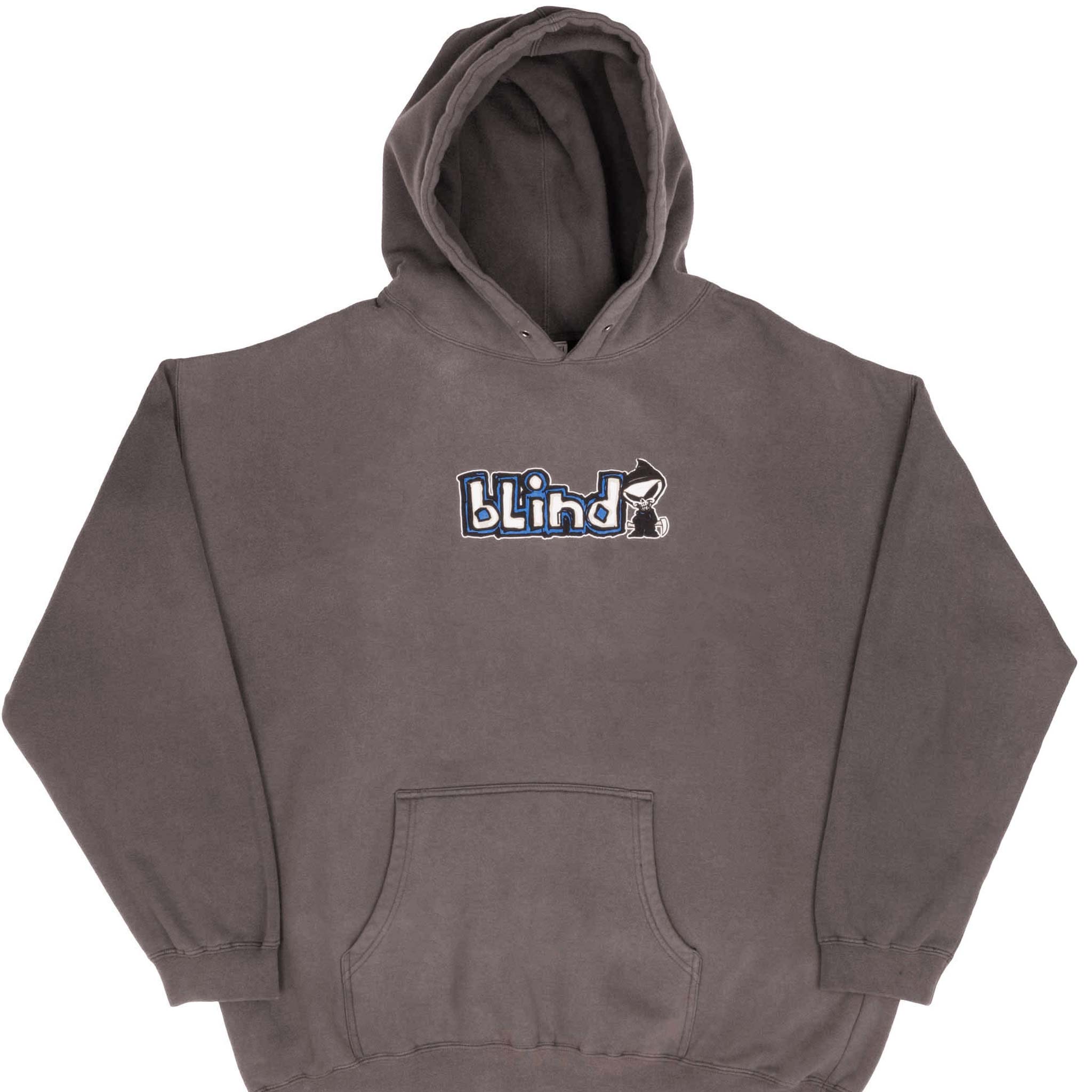 Vintage Blind Skateboard Hoodie Sweatshirt XL - 1990s Retro Skatewear for Men & Women - Perfect for Skateboarding, Streetwear & Casual Fashion