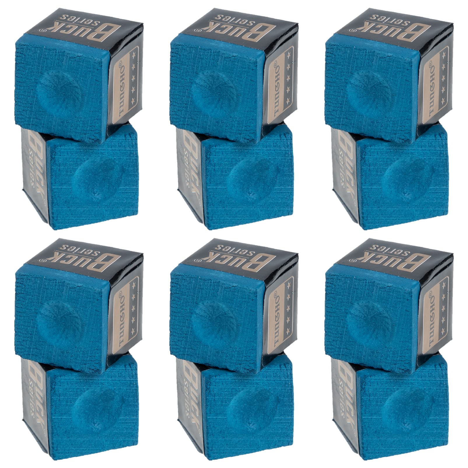 BESPORTBLE 12Pcs Premium Pool Cue Chalk - Blue Billiard Chalk for Pool Sticks & Cues - High Grip Wiping Powder for Professional Pool Table Accessories - Perfect for Bars, Game Rooms & Home Billiards Practice