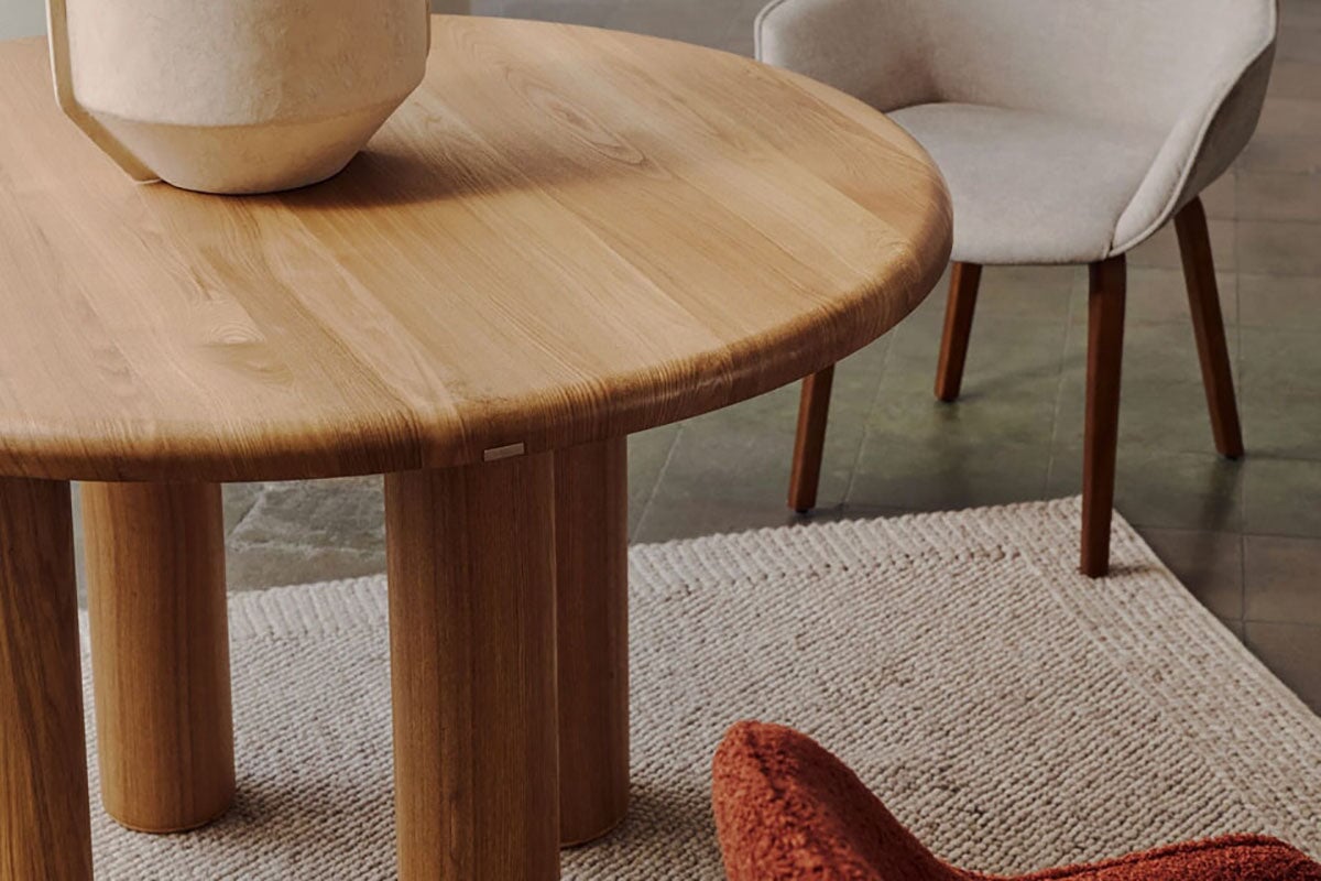 Como Maylen Cafe or Breakout Round Table - 47.2 Inch (1200mm) Modern Dining Table for Kitchen, Restaurant & Office Meetings - Perfect for Small Spaces & Collaborative Work Areas