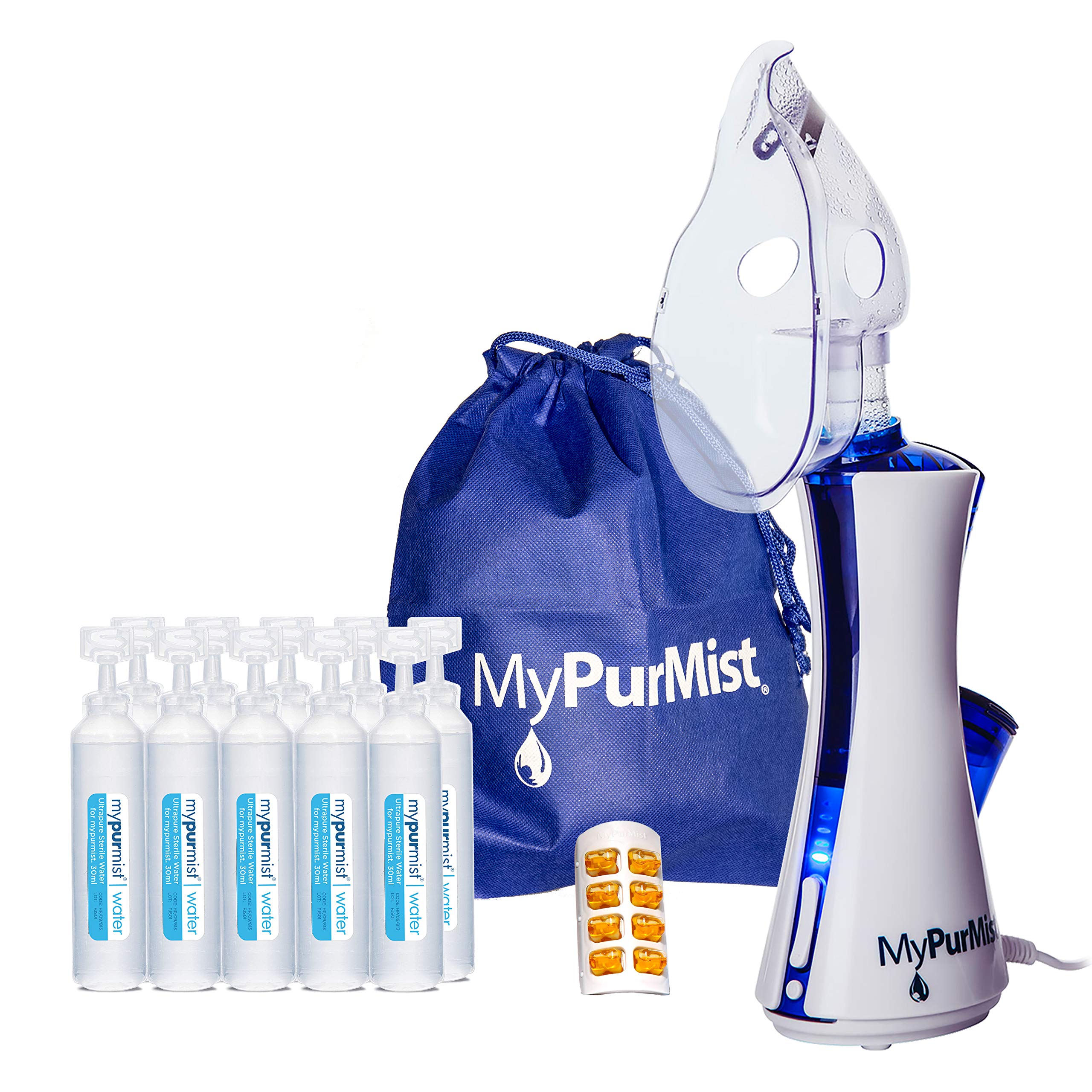 MyPurMist Classic Handheld Personal Steam Inhaler for Cold & Allergy Relief - Plug-in Electric Vaporizer with Free ScentPad - Perfect for Home, Office & Travel Use