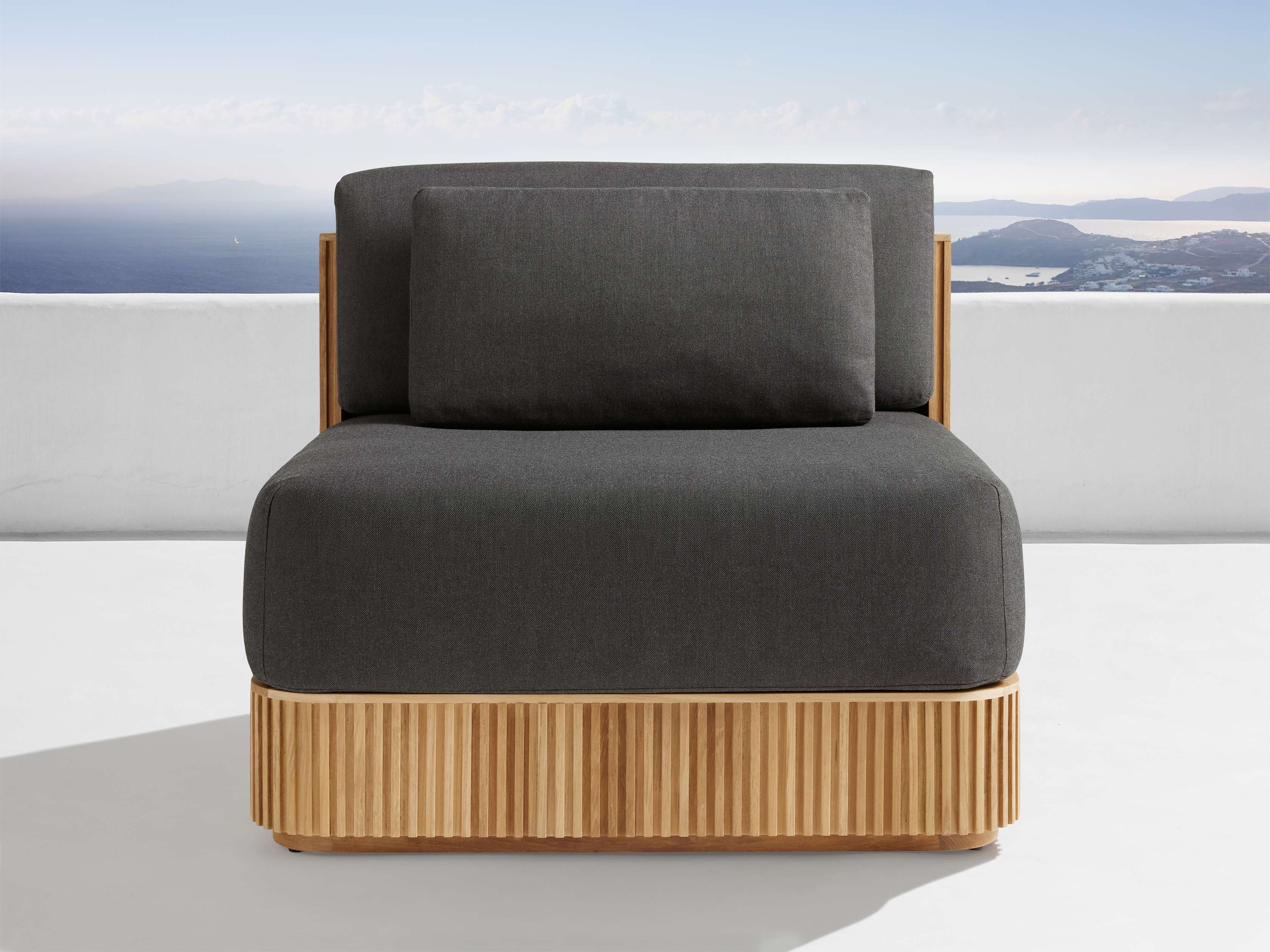 Premium Beaumont Outdoor Teak Lounge Chair - Weather-Resistant Patio Furniture for Poolside, Garden & Backyard Relaxation