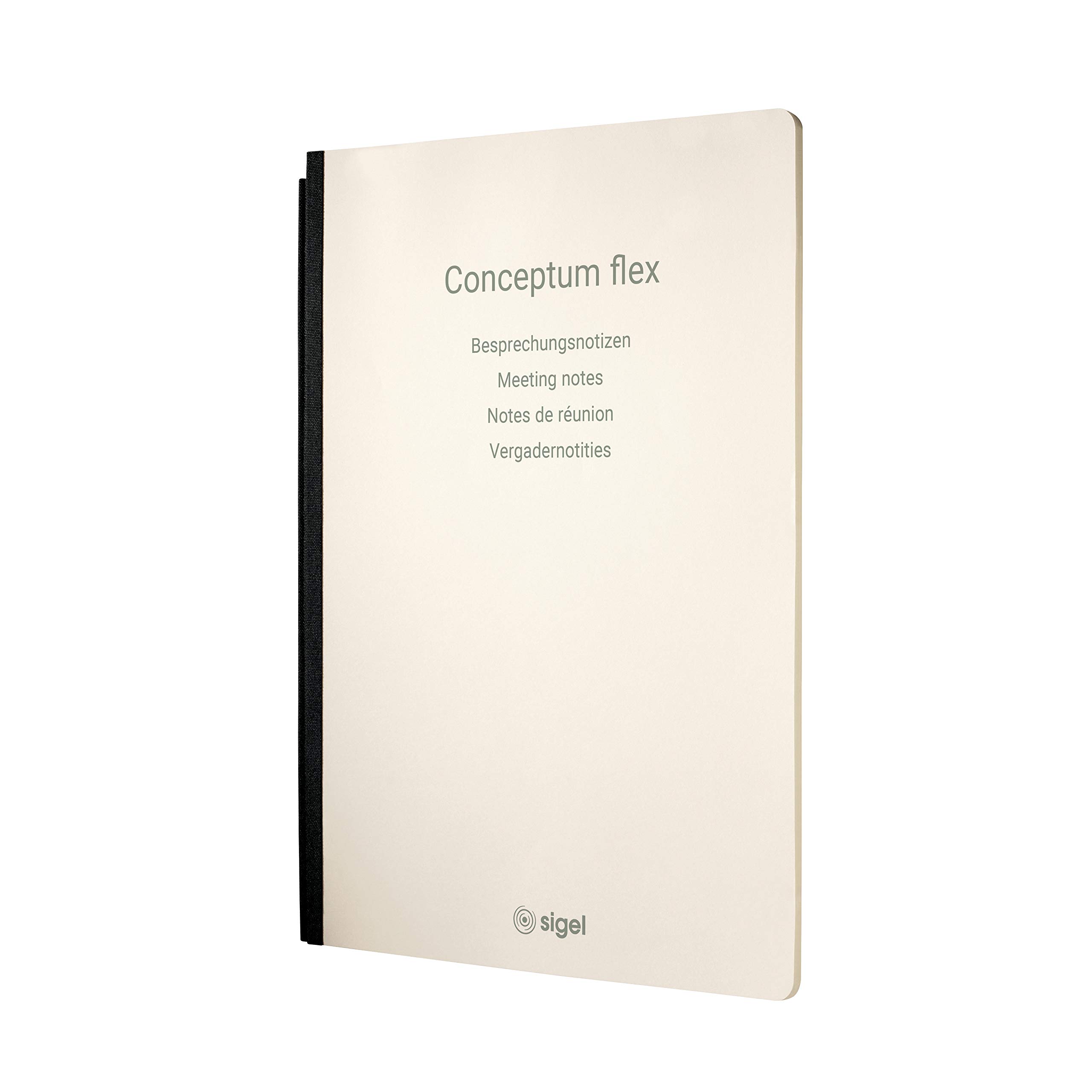 SIGEL CF130 Business Organizer Conceptum Flex - A4 Size Faux Leather Notebook Set (3-Pack) - Perfect for Office, Meetings & Professional Note-Taking