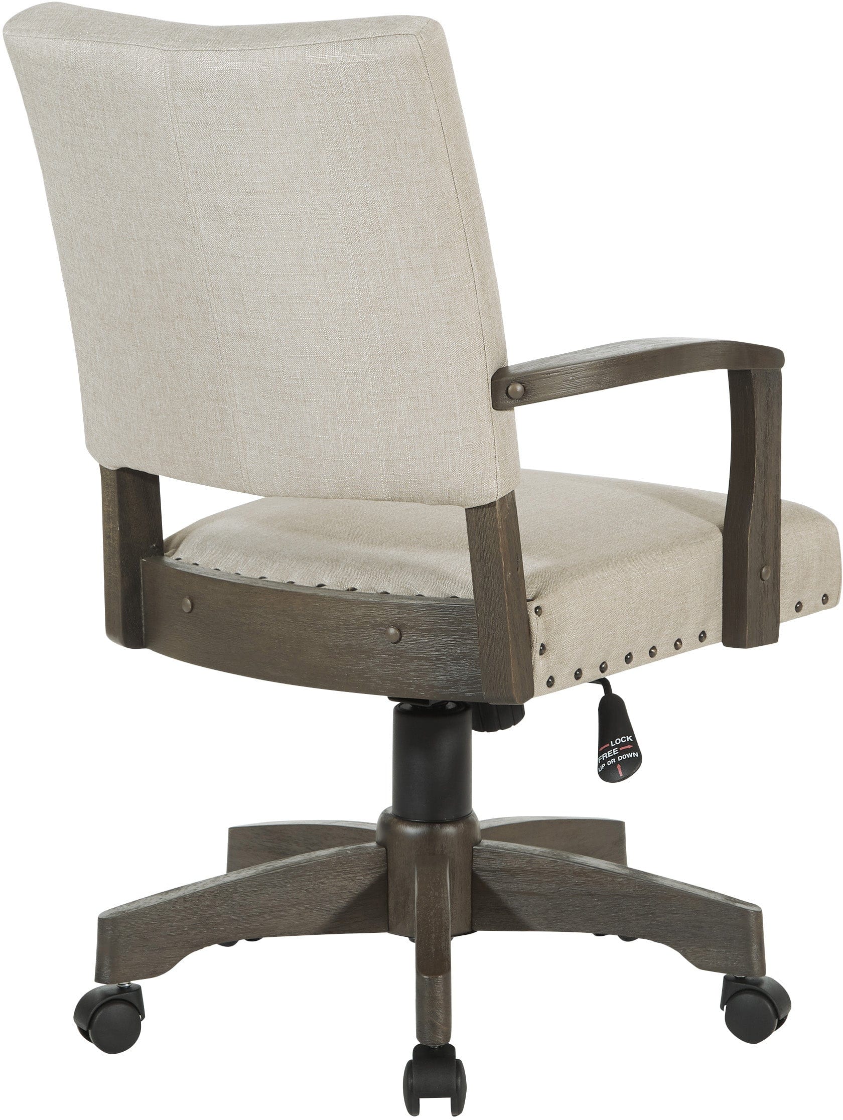 Office Star Santina Bankers Chair [111AG] - Ergonomic Swivel Office Chair with Adjustable Height for Home & Business Workspaces