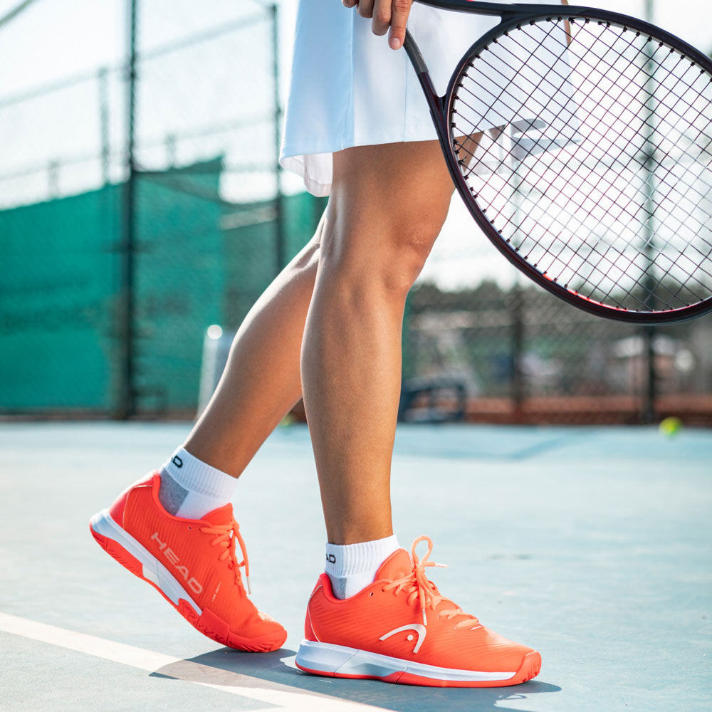 Head Revolt Pro 4.0 Women's Tennis Shoes - Lightweight Performance Court Shoes for Women (Coral/White) | Perfect for Competitive Matches & Training Sessions