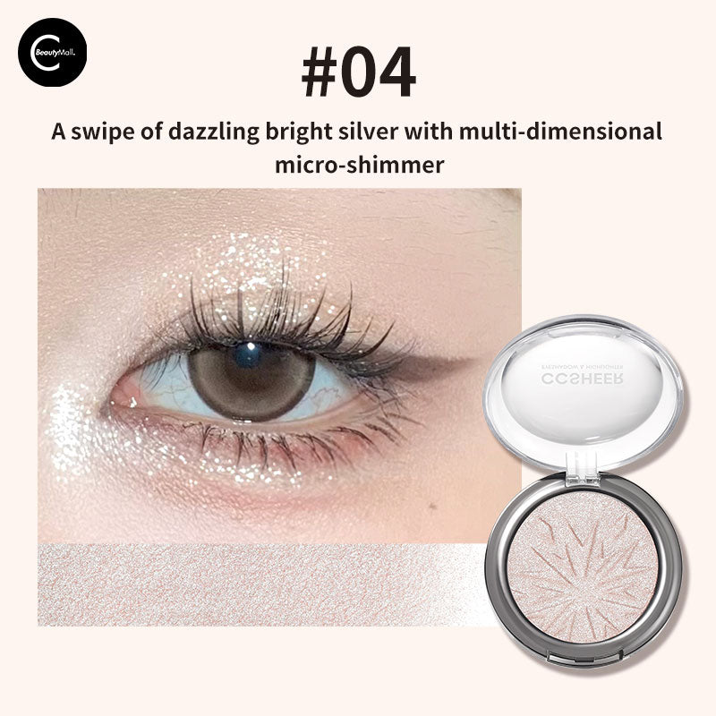 CCSHEER Starlight Highlighter & Sculpting Powder - Face Contour Makeup for Cheekbones & Nose - Perfect for Night Out, Photography & Special Occasions