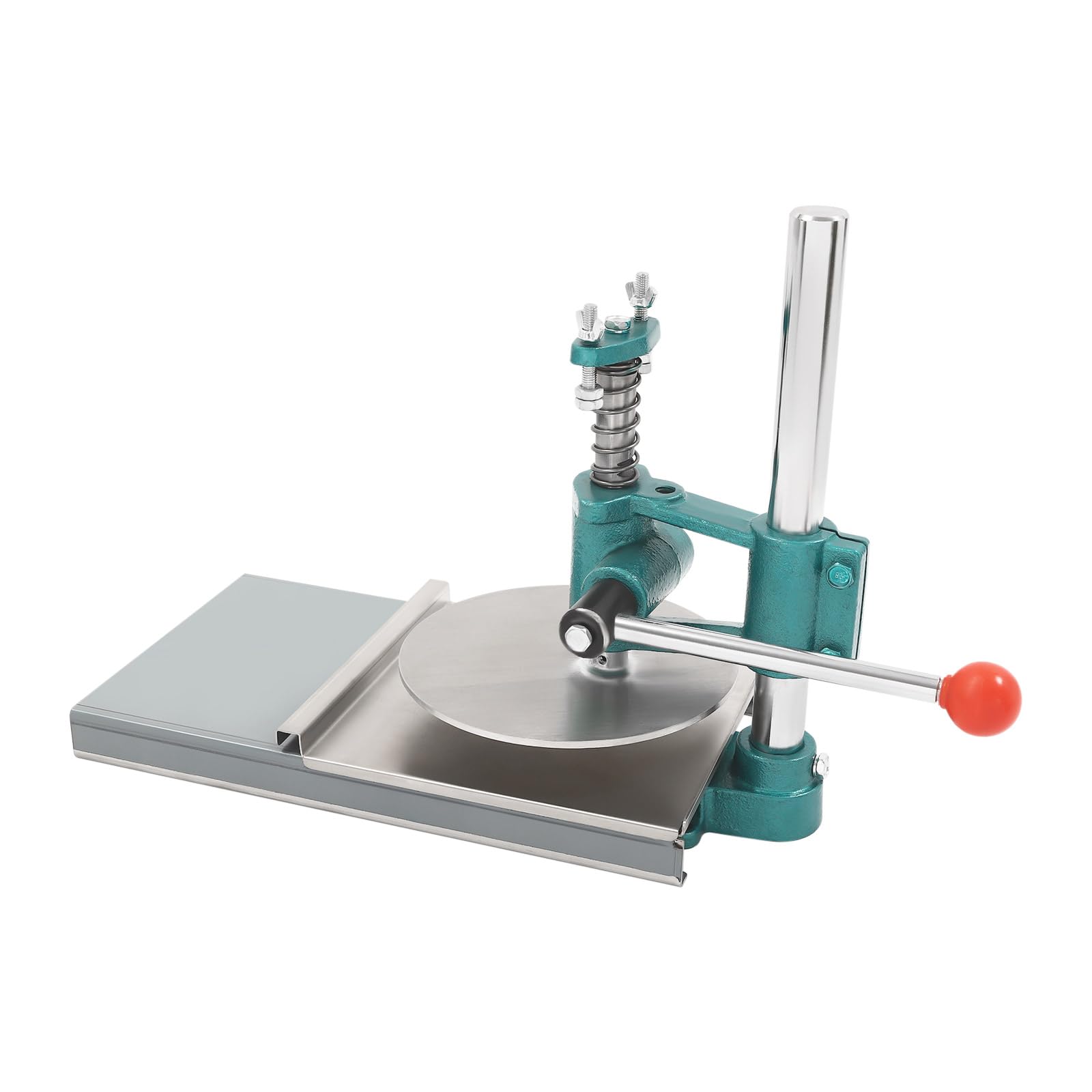 Stainless Steel 7.9 Inch Pizza Dough Press Machine - Adjustable Thickness Manual Pastry Maker for Homemade Pizza, Pies & Flatbreads | Perfect Kitchen Tool for Home Chefs & Italian Cooking Enthusiasts