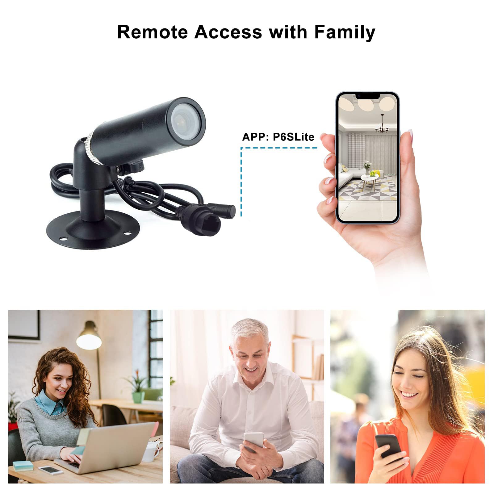 5MP HD IP Bullet CCTV Camera with 3.6mm Lens - Motion Detection, Night Vision & Weatherproof Security Camera for Home/Office Surveillance (Indoor/Outdoor Use)