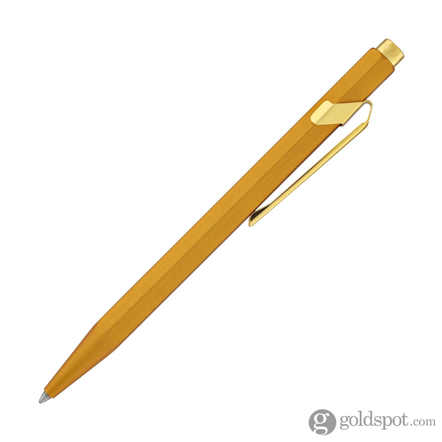 Premium Caran d'Ache 849 Metal Collection Gold Ballpoint Pen - Luxury Writing Instrument for Professionals, Gifts & Office Use