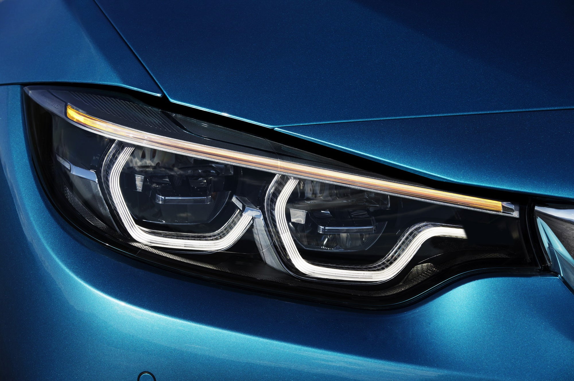 4-Piece M Style Acrylic LED Angel Eye Halo Rings for BMW 3 Series - Compatible with OEM LED/Xenon Headlights - Upgrade Your Night Driving & Car Aesthetics