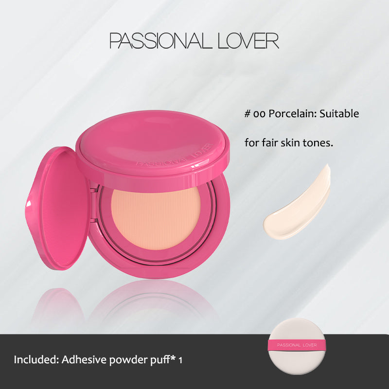 PASSIONAL LOVER Creamy Cushion Foundation - Lightweight Hydrating BB Cream with SPF, Full Coverage Makeup for Flawless Skin | Perfect for Daily Wear & Special Occasions