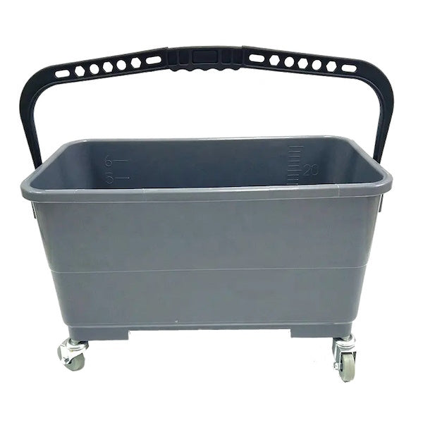 NAB 22L Window Cleaning Bucket with Wheels - Portable Water Bucket for Professional Window Washing, Car Detailing & Outdoor Cleaning