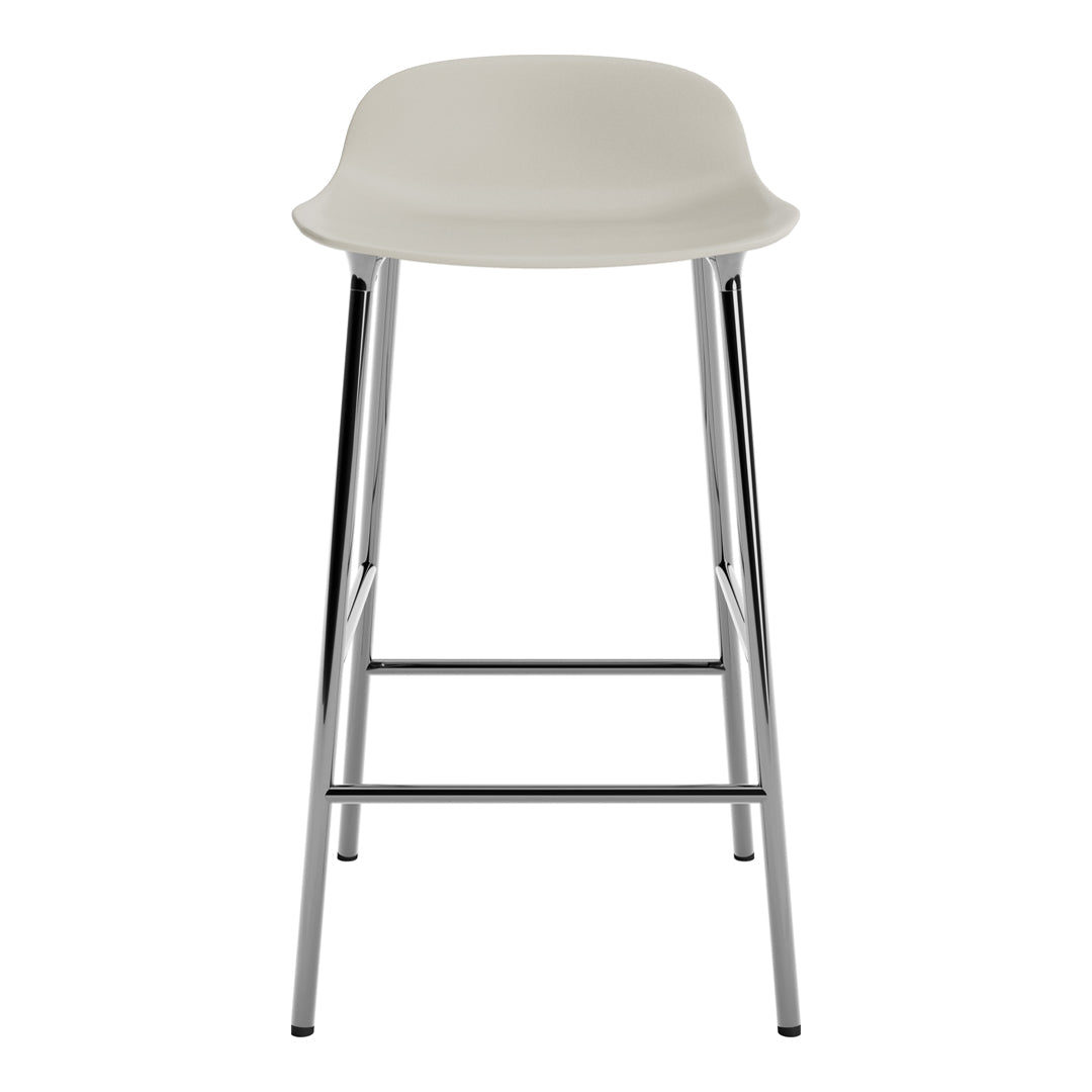 Modern Metal Leg Form Counter Stool - Bar Stool for Kitchen Island, Breakfast Nook & Home Decor