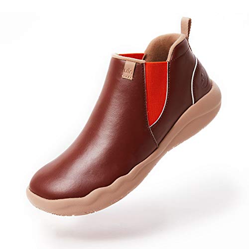 Granada Burgundy Split Leather Boots-women