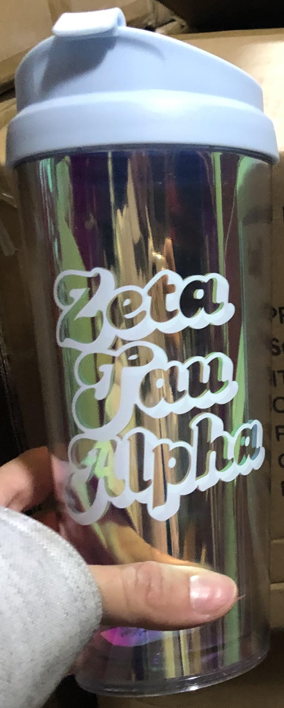 Zeta Tau Alpha Sorority Tumbler 20oz - Insulated Stainless Steel Cup with Lid & Straw - Retro Greek Letter Design - Perfect for Coffee, Tea & Cold Drinks at College, Parties & Sorority Events