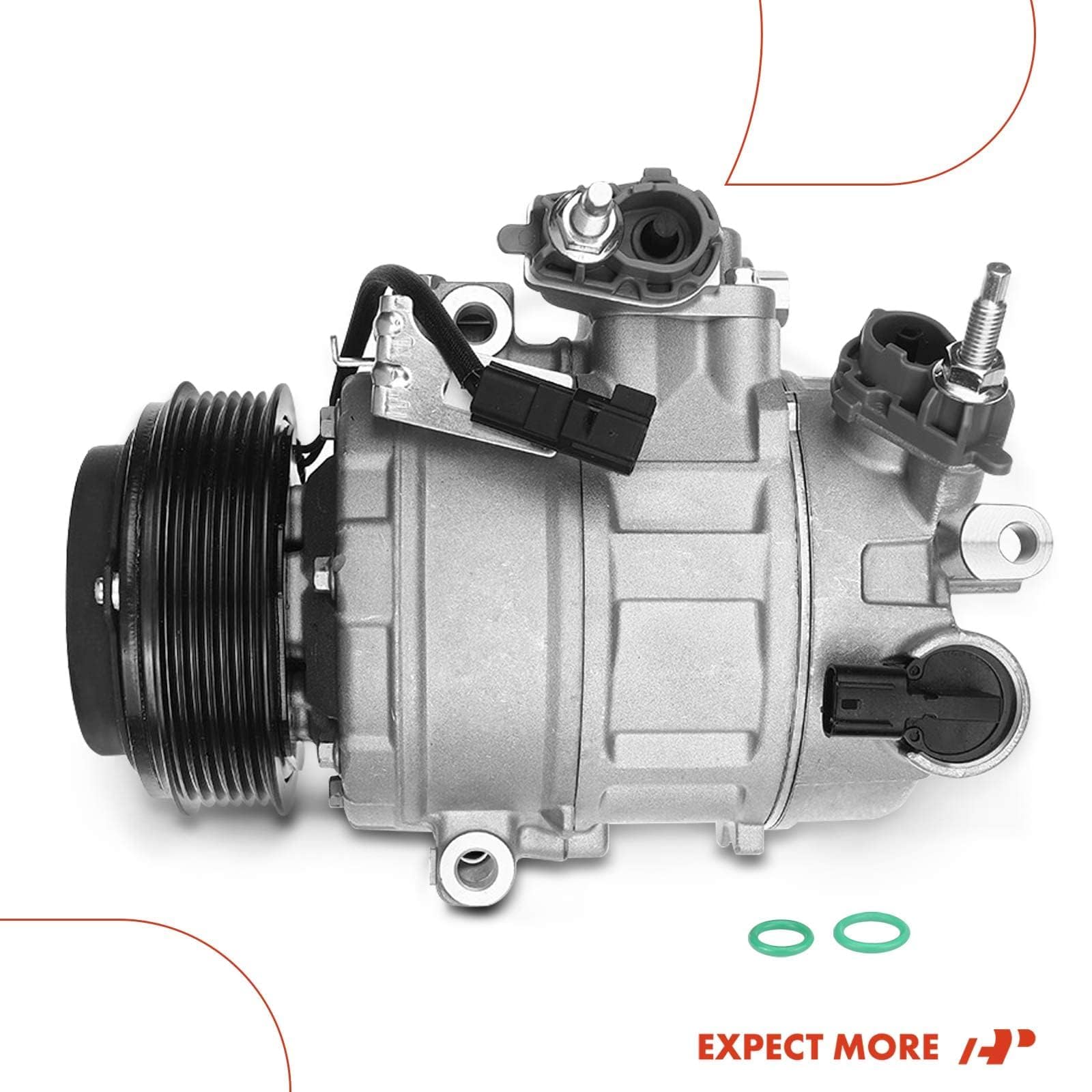 Premium AC Compressor with Clutch for Ford Explorer/Flex/Taurus & Lincoln Continental/MKS/MKT/MKZ | High-Performance Auto Air Conditioning Replacement Part | Perfect for Summer Cooling & Long Road Trips