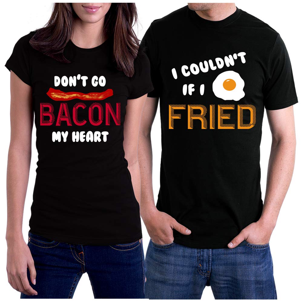 Funny Matching Couples T-Shirts Set - Cute & Romantic Gift for Couples - Perfect for Anniversaries, Date Nights & Valentine's Day