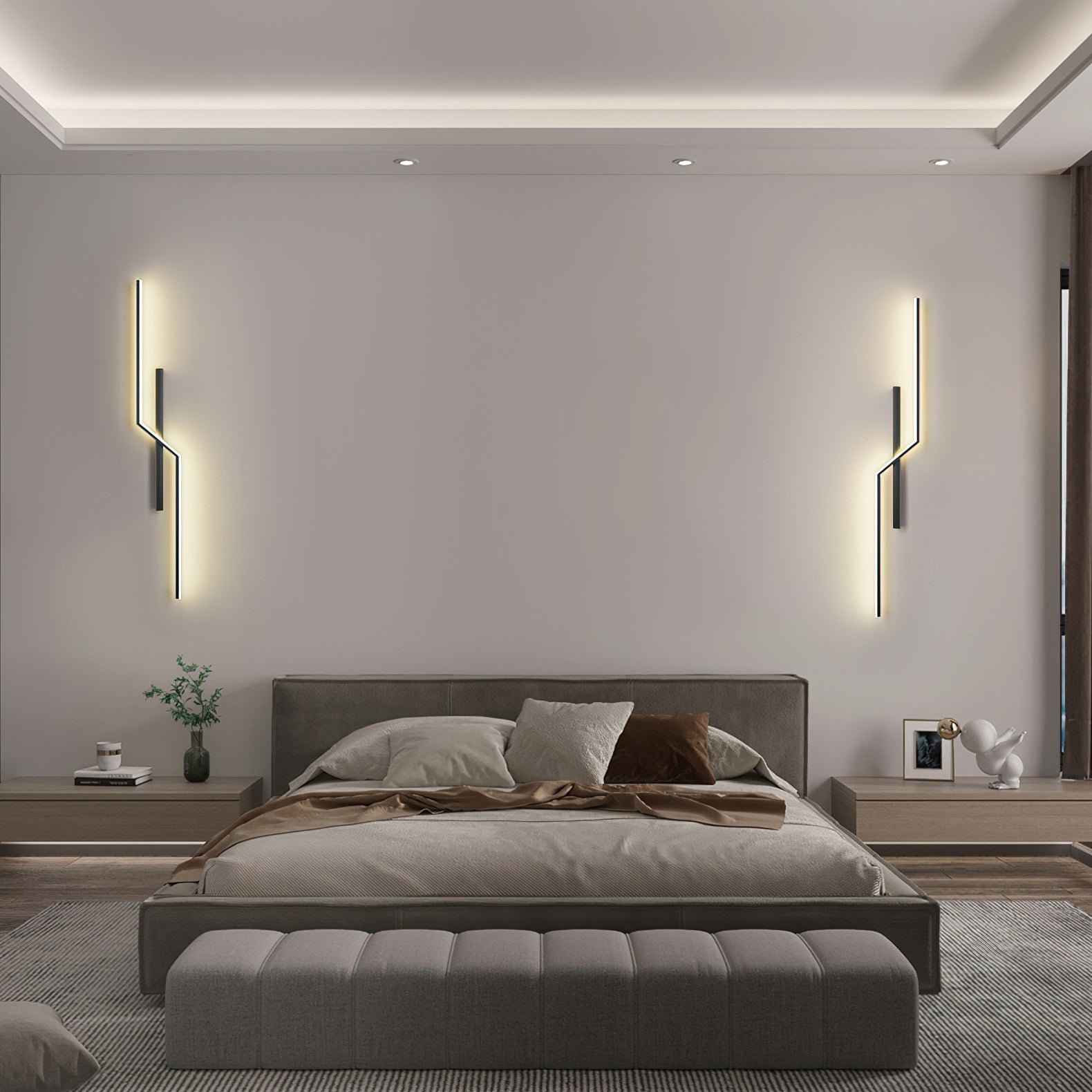 Echelon Rechargeable LED Wall Light - Dimmable Battery Operated Sconce for Bedroom, Hallway & Outdoor Use