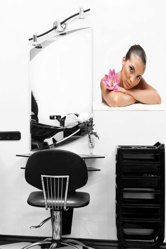 Large Wall Stickers for Salon & Spa Decor - 50x84cm Self-Adhesive Makeup Artist & Meditation Themed Decals - Perfect for Beauty Studios, Home Meditation Rooms & Professional Cosmetic Spaces