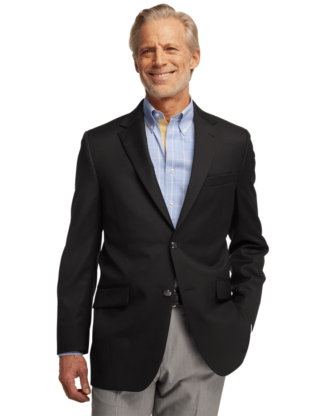 Stylish Black Travel Blazer for Men & Women - Wrinkle-Resistant Lightweight Blazer for Business Trips, Flights & Formal Occasions