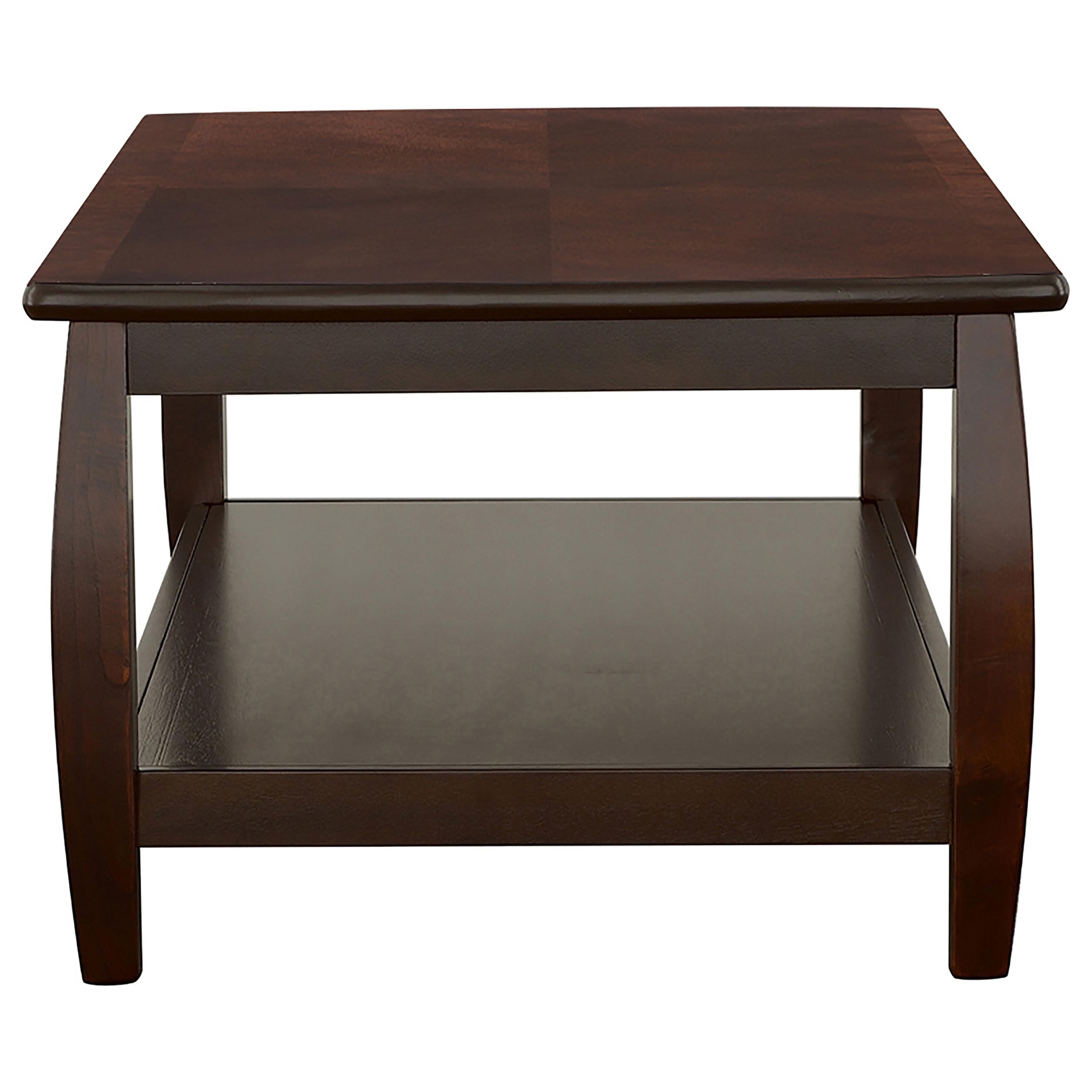 Marina Coffee Table with Shelf in Cappuccino Finish - Modern Living Room Furniture by Coaster - Perfect for Small Spaces & Home Decor 701078