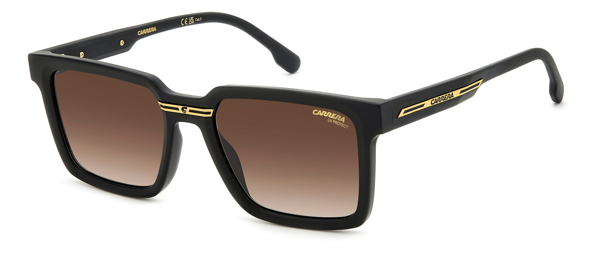 Carrera Victory C 02/S Sunglasses - Polarized UV Protection Sports Shades for Running Cycling Driving - Trendy Aviator Style for Men & Women