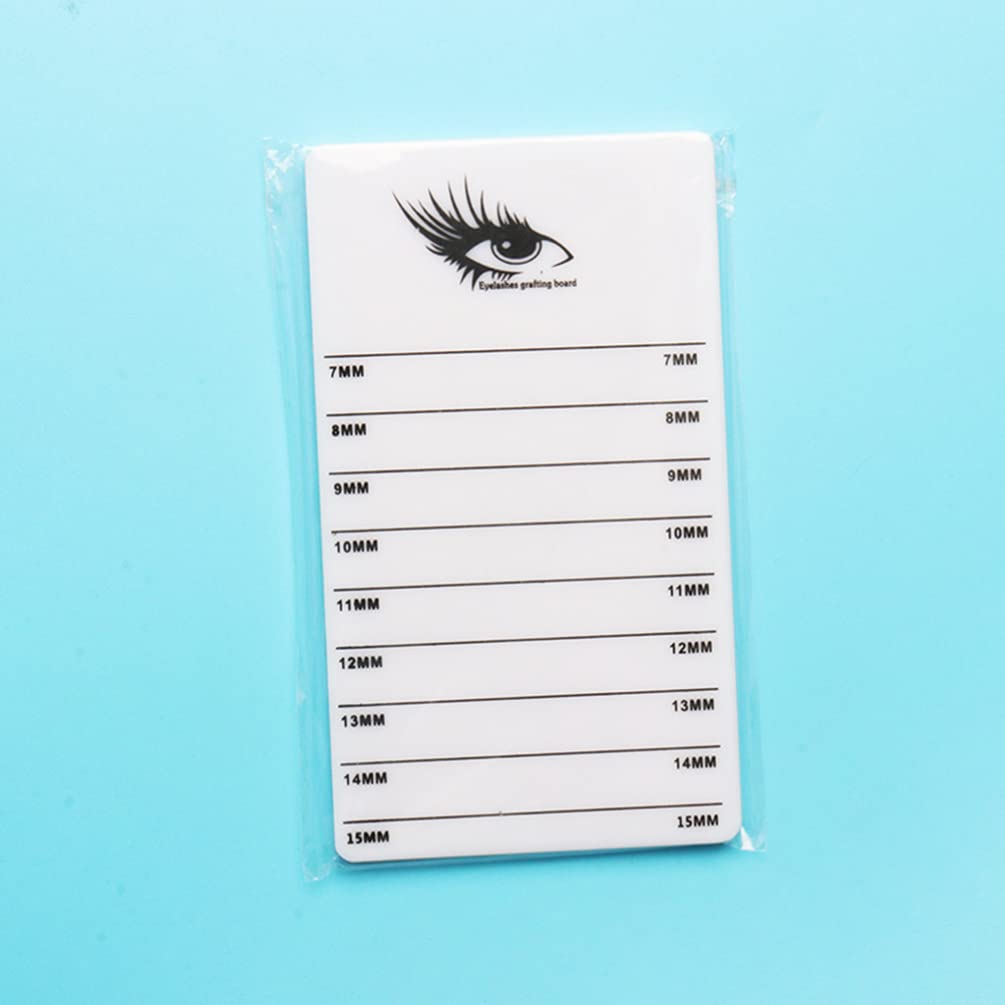 Beaupretty 2 Pcs False Eyelash Scale Plate - Professional Eyelash Extension Stand & Display Board for Lash Artists - Double Row Lash Grafting Tool for Salon & Home Use - Perfect for Eyelash Extension Practice & Beauty Salon Supplies