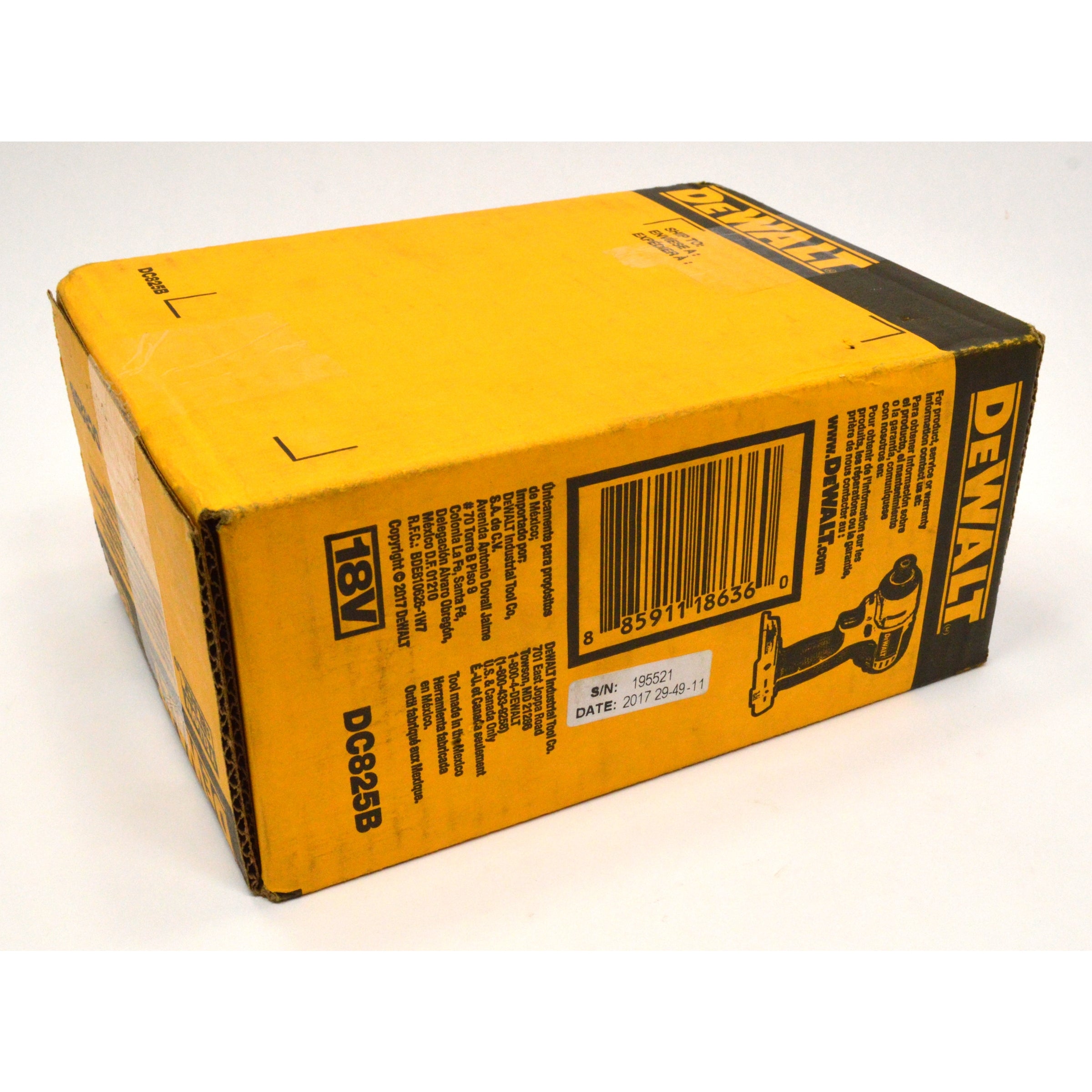 DeWALT DC825B 1/4 Inch Impact Driver (Tool Only) - New in Box - Powerful Cordless Tool for Construction, Automotive & DIY Projects