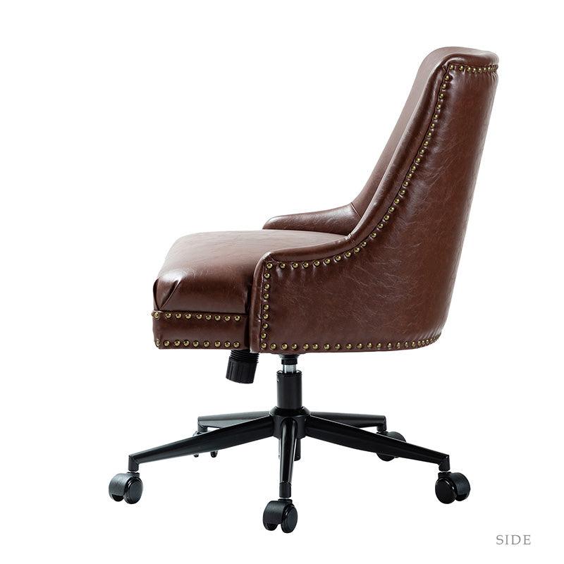 Juniper Vegan Leather Office Chair - Ergonomic Executive Desk Chair for Home & Office - Eco-Friendly PU Leather, Adjustable Height, Comfortable Seating for Long Hours