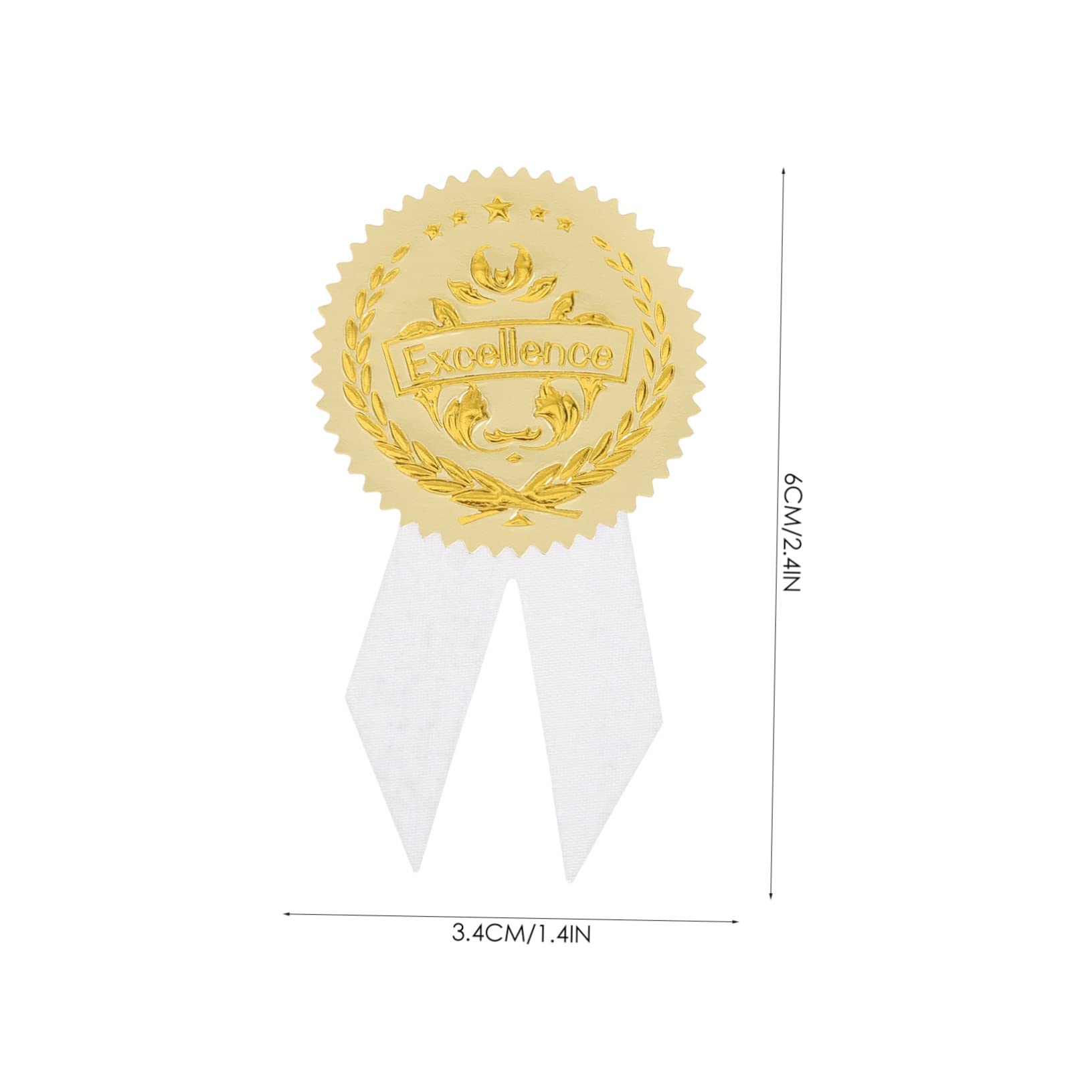 Graduation Stickers & Ribbon - Red Commendation Envelopes for Adults - Award Ceremony & School Events