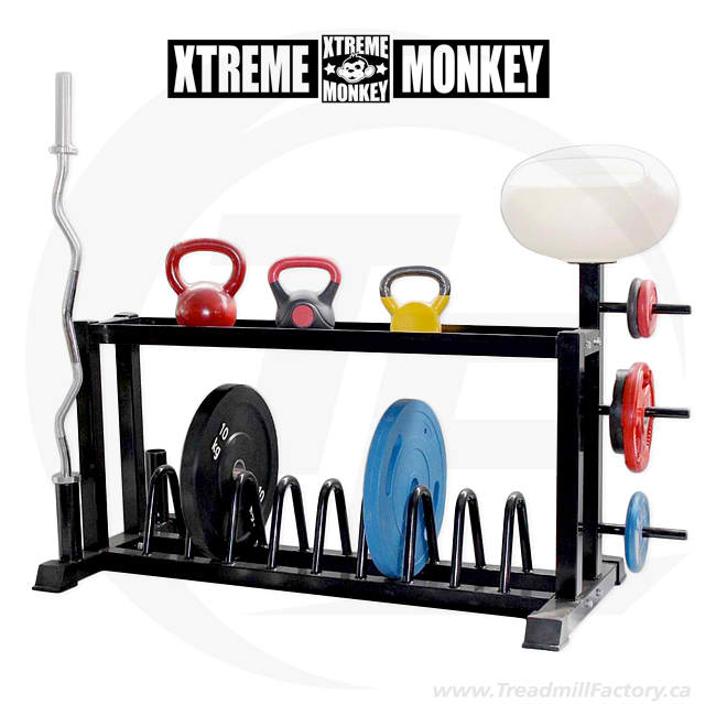 XM Cross Training Functional Storage Rack - Heavy Duty Gym Equipment Organizer for Home & Commercial Use - Perfect for Dumbbells, Kettlebells & Fitness Accessories