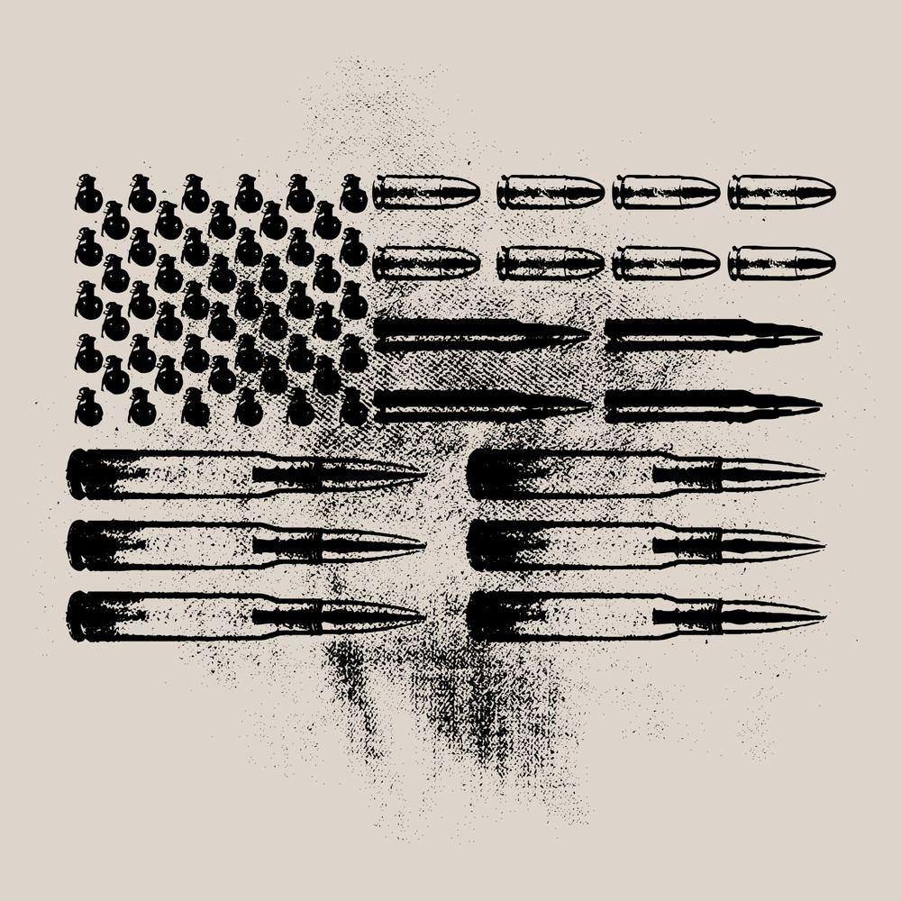 Men's Ammo Flag Pocket T-Shirt - Patriotic Military Style Casual Tee for Everyday Wear & Outdoor Activities