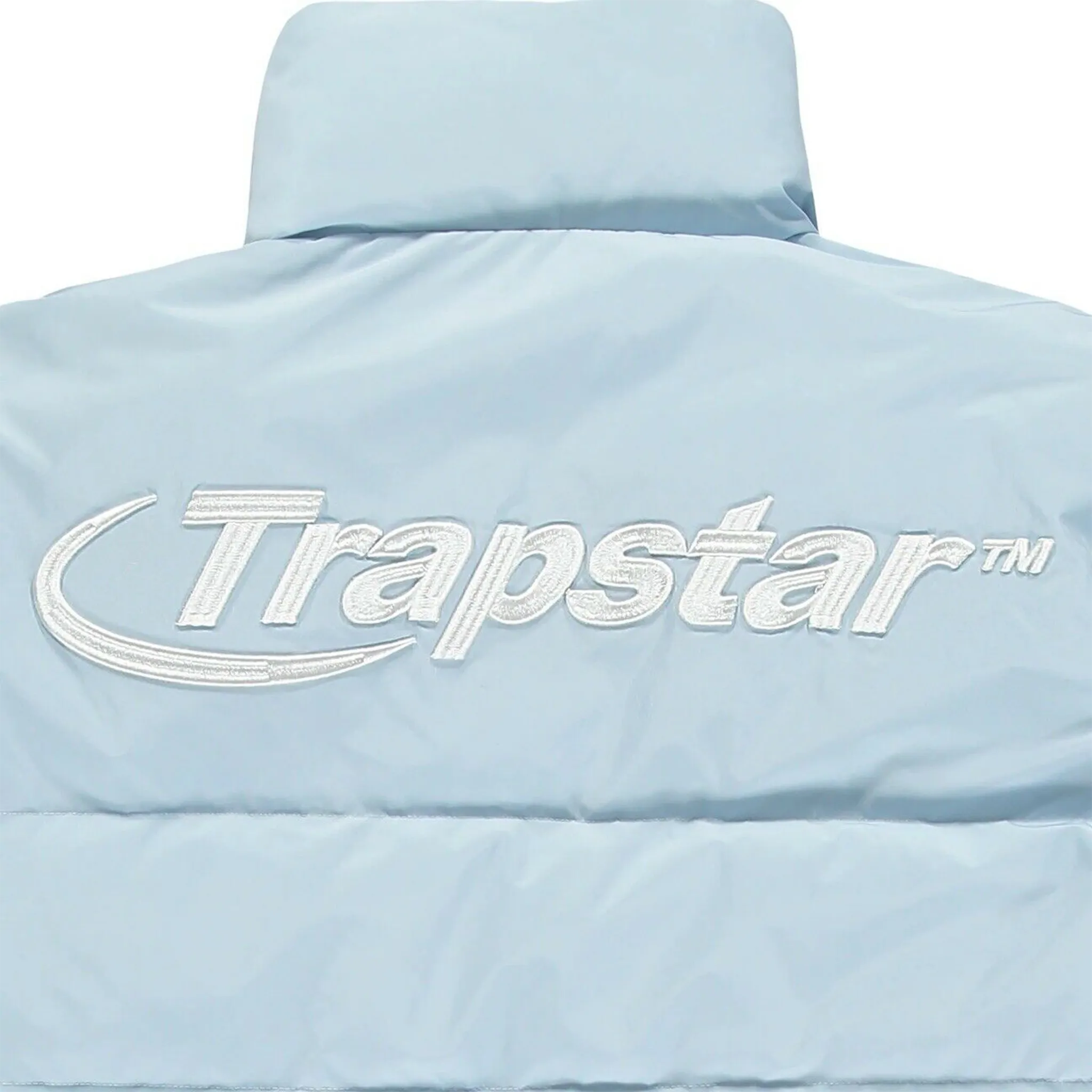 Trapstar Hyperdrive Puffer Jacket - Sky Blue Winter Coat for Men & Women | Warm Insulated Outerwear for Cold Weather, Streetwear Fashion, Urban Style