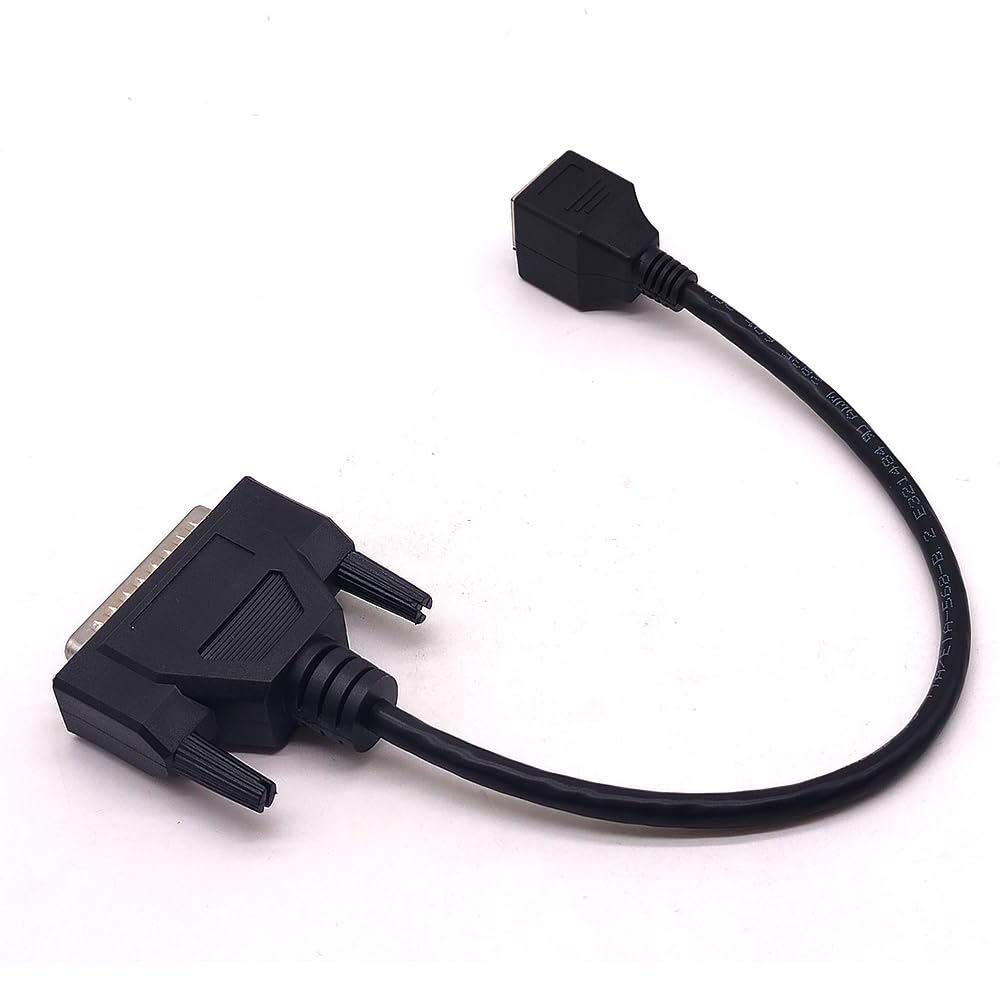DB25 Male to RJ45 Female Network Cable - 0.3M Ethernet Debugging Cable for Network Switch & Industrial Control | Perfect for Server Racks, Data Centers, and Factory Automation Systems
