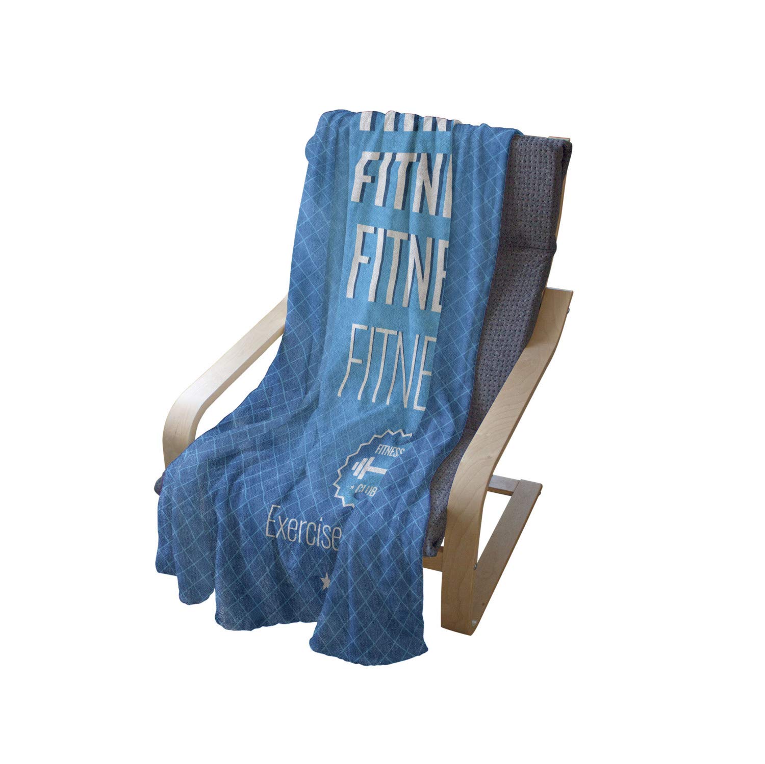 Ambesonne Motivational Fitness Throw Blanket - 50
