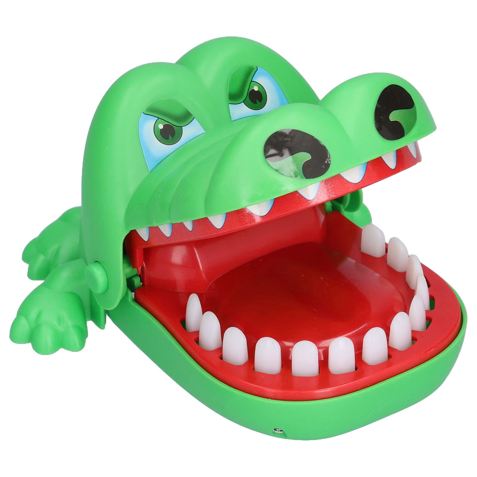 Green Plastic Bite Finger Toy - Fun Animal Biting Finger Dentist Game for Kids | Interactive Teeth Toys for Family Game Night & Children's Activities | Perfect for Preschool Playtime & Sensory Development
