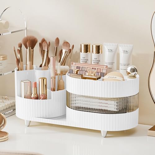 ‎3 Layer Makeup Organizer-Pure White