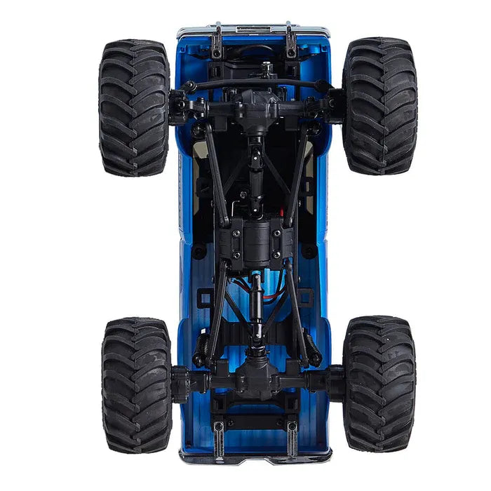 FMS FCX24 Max Smasher 1:24 Scale 4WD RC Monster Truck RTR with 2.4GHz Remote Control & Oversize Tires (V2) - Perfect for Off-Road Racing, Backyard Bashing and Indoor Crawling Adventures