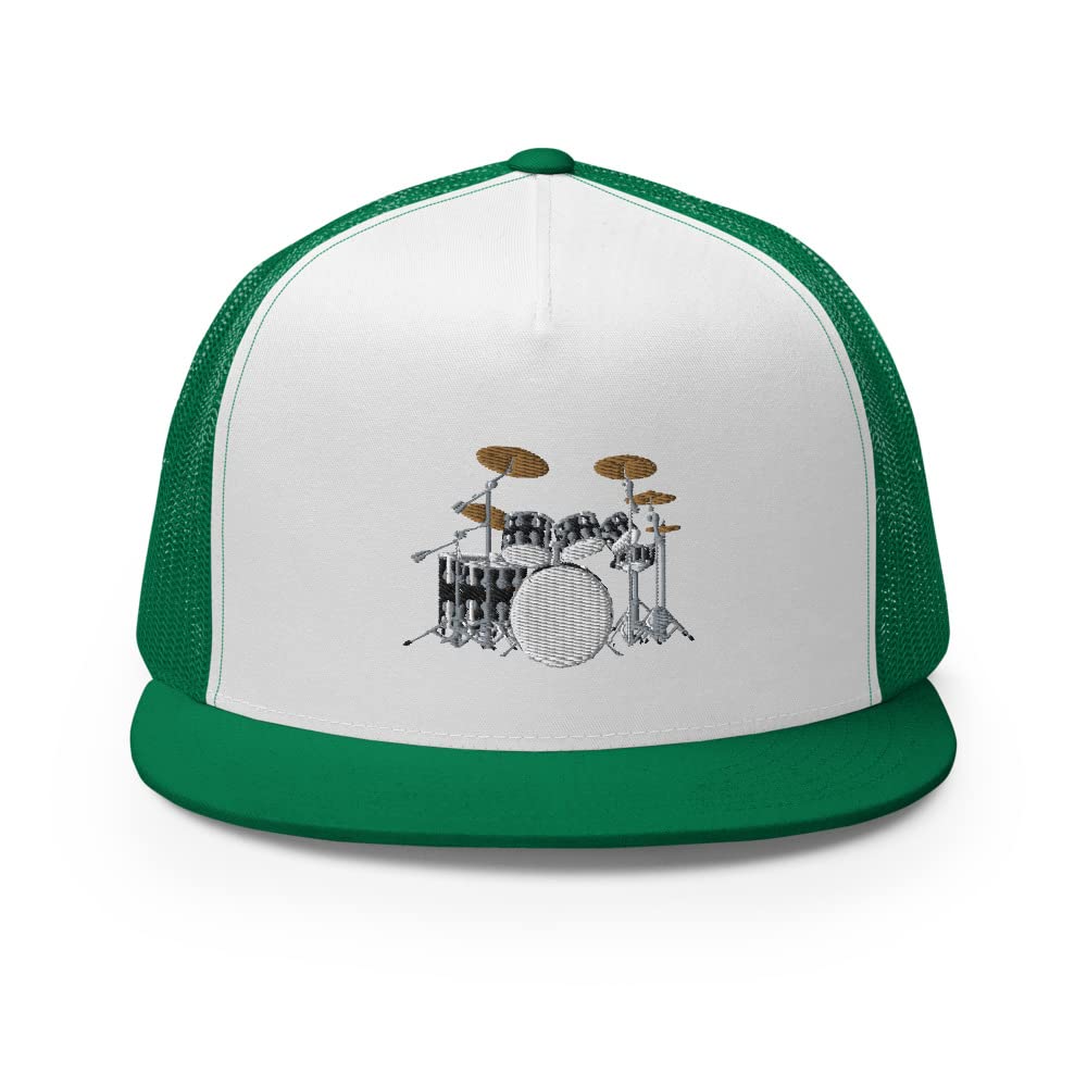 Stylish Embroidered Unisex Drummer Trucker Hat - Adjustable Baseball Cap for Men & Women - Perfect for Drummers, Music Lovers & Outdoor Activities