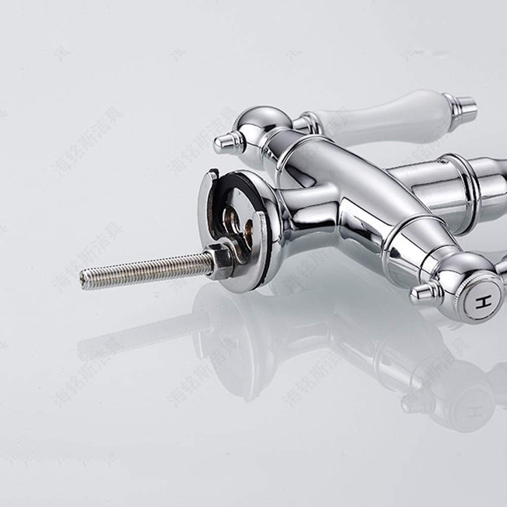 Lead-Free Electroplated Kitchen Sink Mixer Tap with Swivel Sprayer - Deck Mounted Hot & Cold Water Faucet for Bathroom & Washbasin | Perfect for Modern Homes & Commercial Spaces