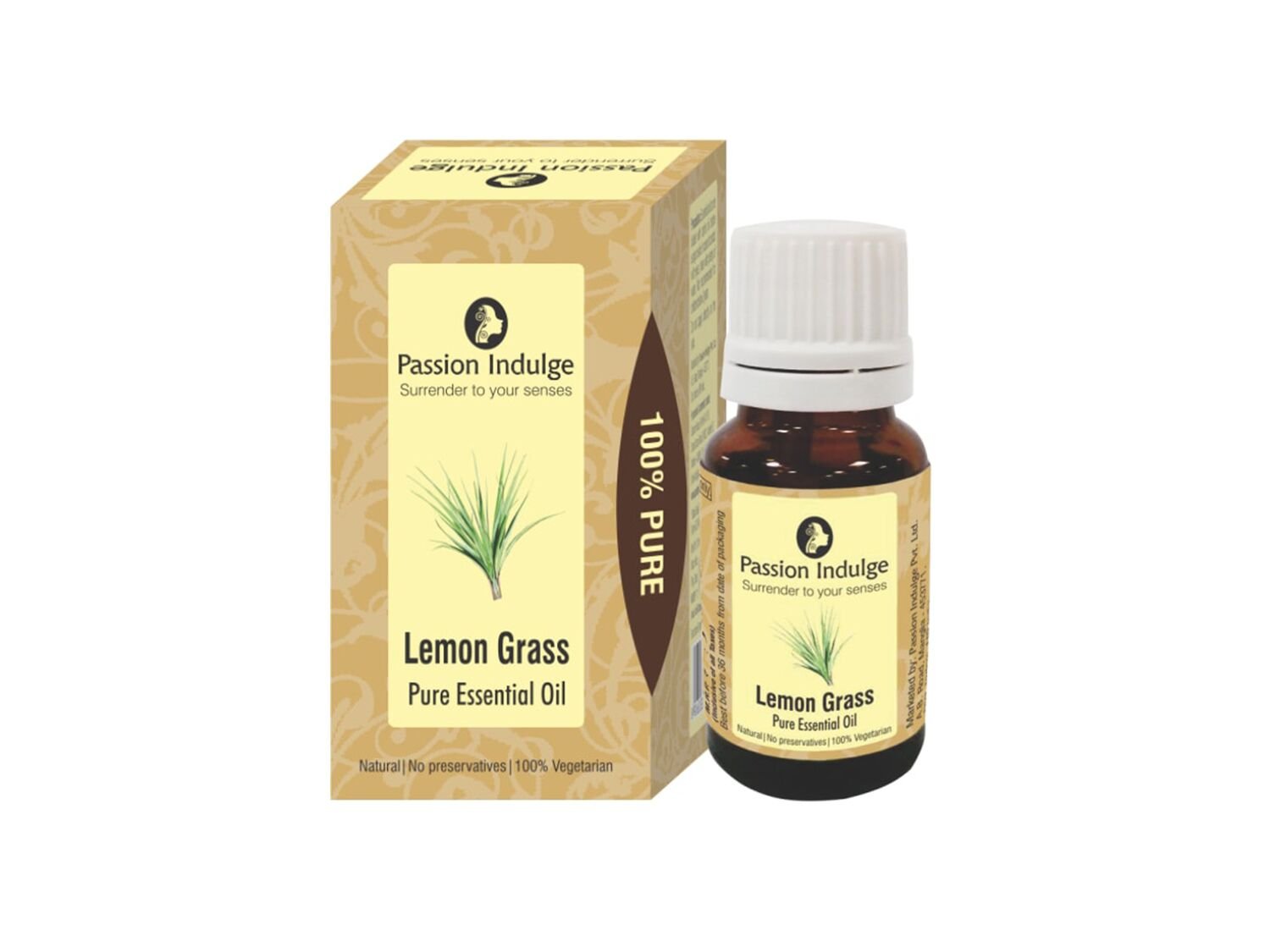 Lemongrass Essential Oil for Acne, Blackheads, Pores & Hair Loss - 10ml Pure Natural Treatment for Skin & Hair Care | Perfect for Aromatherapy, Massage & DIY Beauty Products