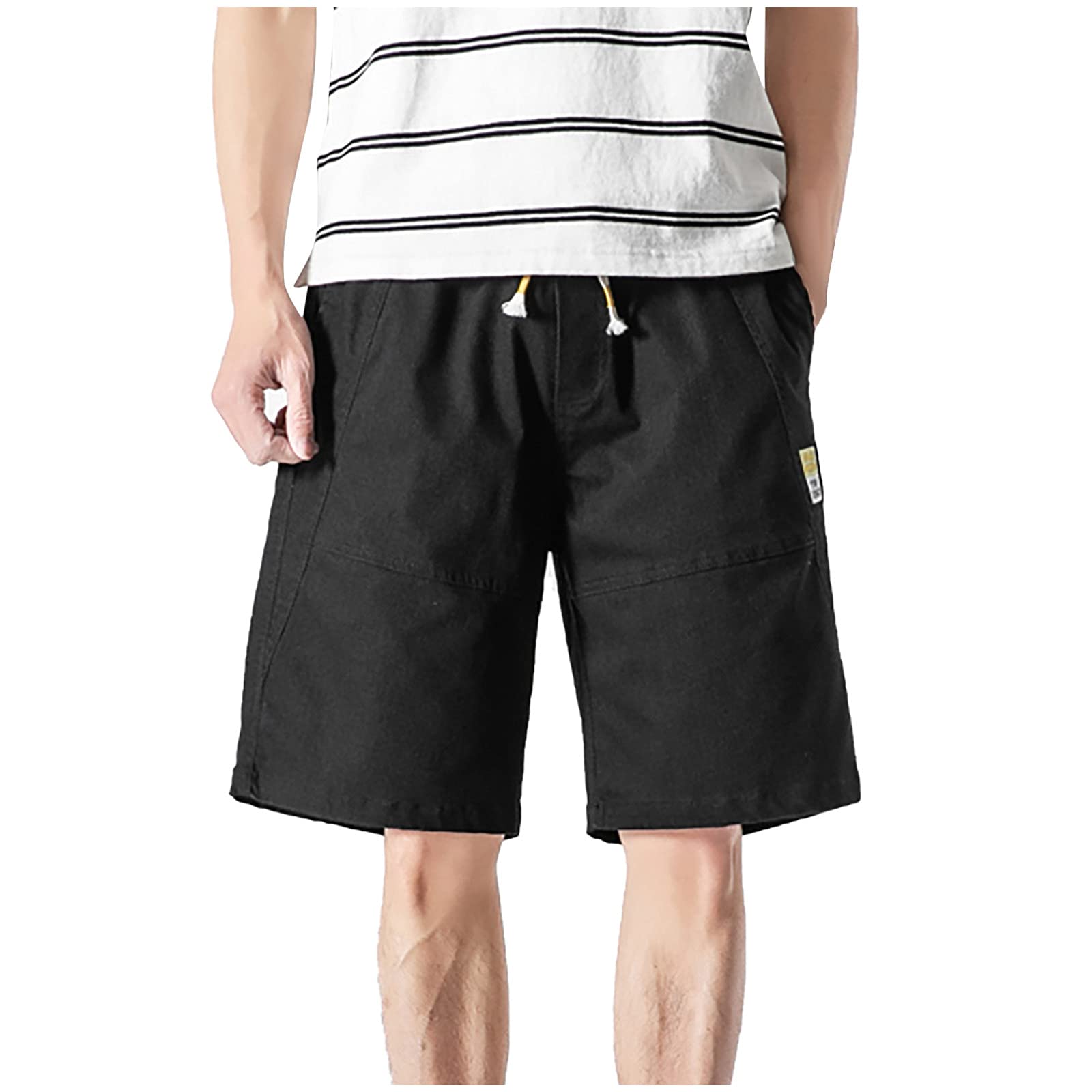 2022 Men's Classic Twill Relaxed Fit Cargo Shorts - Stretch Jogger Work Pants with Combat Safety Design | Perfect for Outdoor Work, Hiking & Casual Wear