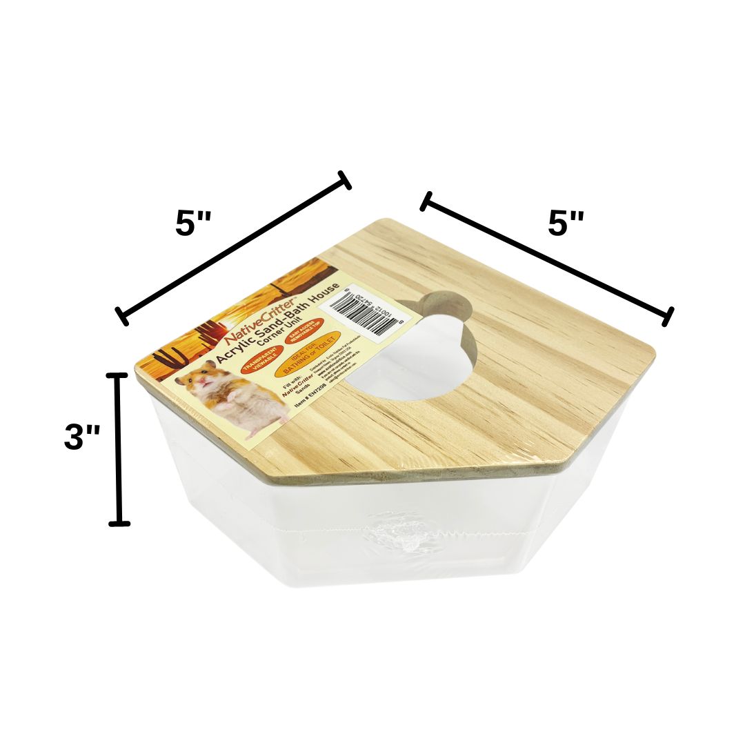 Premium Acrylic Sand Bath for Reptiles & Small Pets - Transparent Habitat for Bearded Dragons, Geckos & Snakes - Ideal for Basking, Digging & Natural Behavior Stimulation