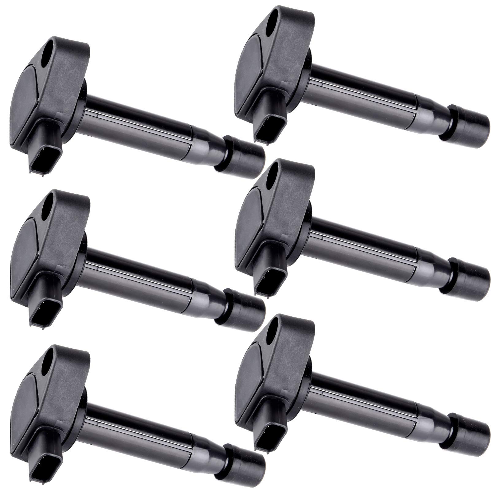 AUTOMUTO 6-Piece Ignition Coil Pack Compatible with 2000-2007 Honda Accord 3.0L V6 - Direct Replacement for OEM Part UF242 - Improves Engine Performance & Fuel Efficiency