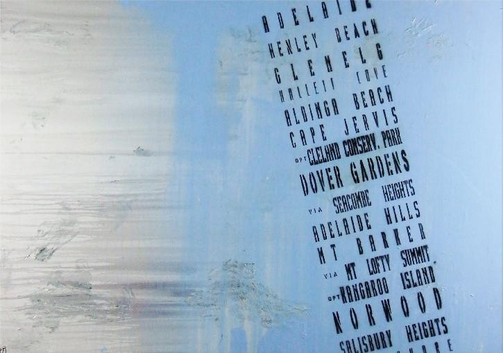 Next Stop Aldinga 140cm x 100cm Adelaide Blue Pop Art Canvas Painting - Perfect for Living Room, Bedroom & Office Wall Decor