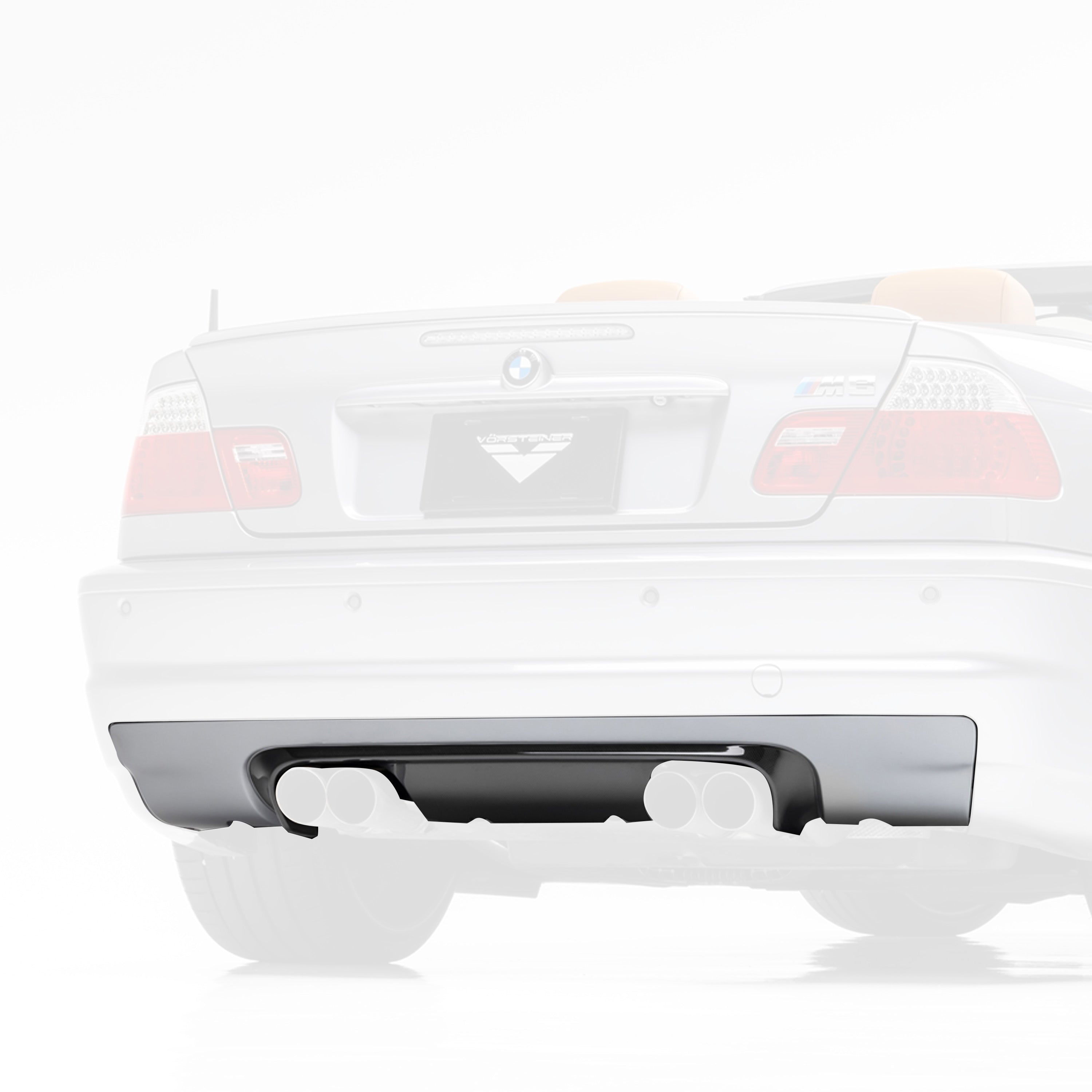 V CSL Aero Rear Diffuser V Style™️ - High Performance Carbon Fiber Car Diffuser for BMW 3 Series F30 - Enhances Aerodynamics & Sporty Look - Perfect for Racing & Car Shows