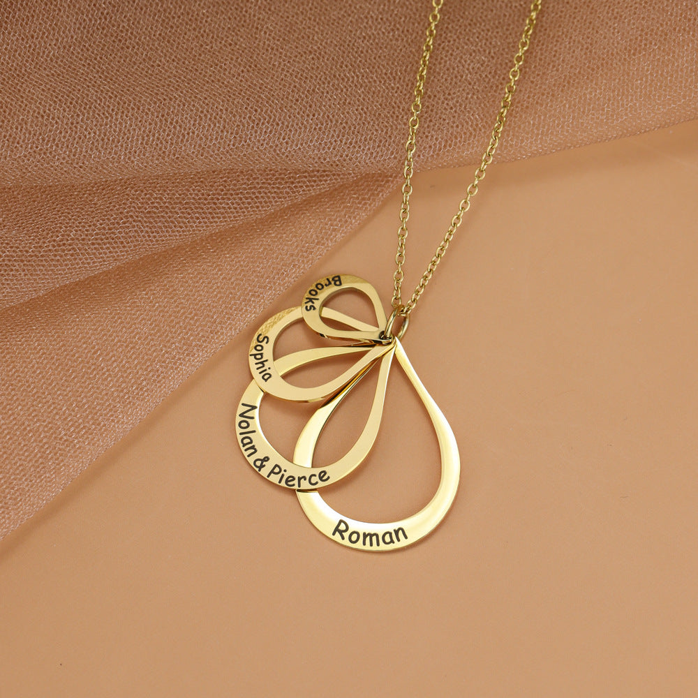 Personalized Rose Gold Name Necklace with Custom Engraving - Perfect for Anniversaries, Birthdays & Gifts | TP041